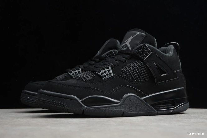 (2020) 4 Black Jordan Cat Air CU1110-010 1115